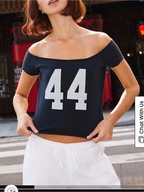 Brandy Melville Robyn black off the shoulder top
